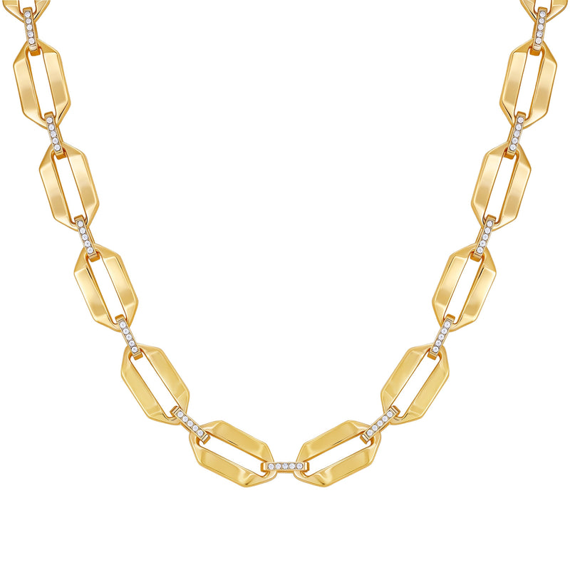 Statement Goldtone Link Necklace