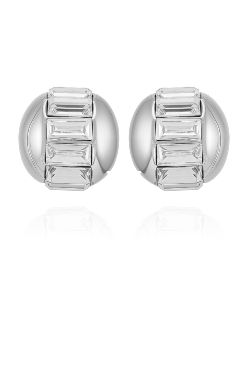 Baguette Crystal Stud Earrings