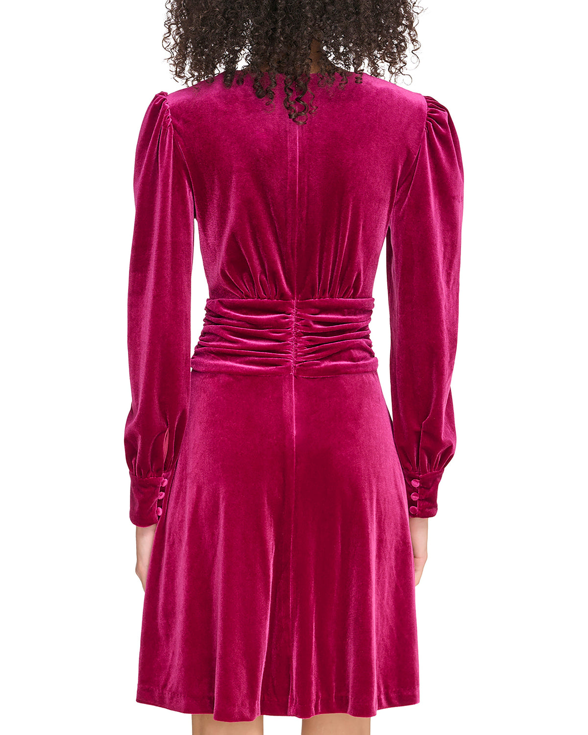 Velvet Twist-Front Dress