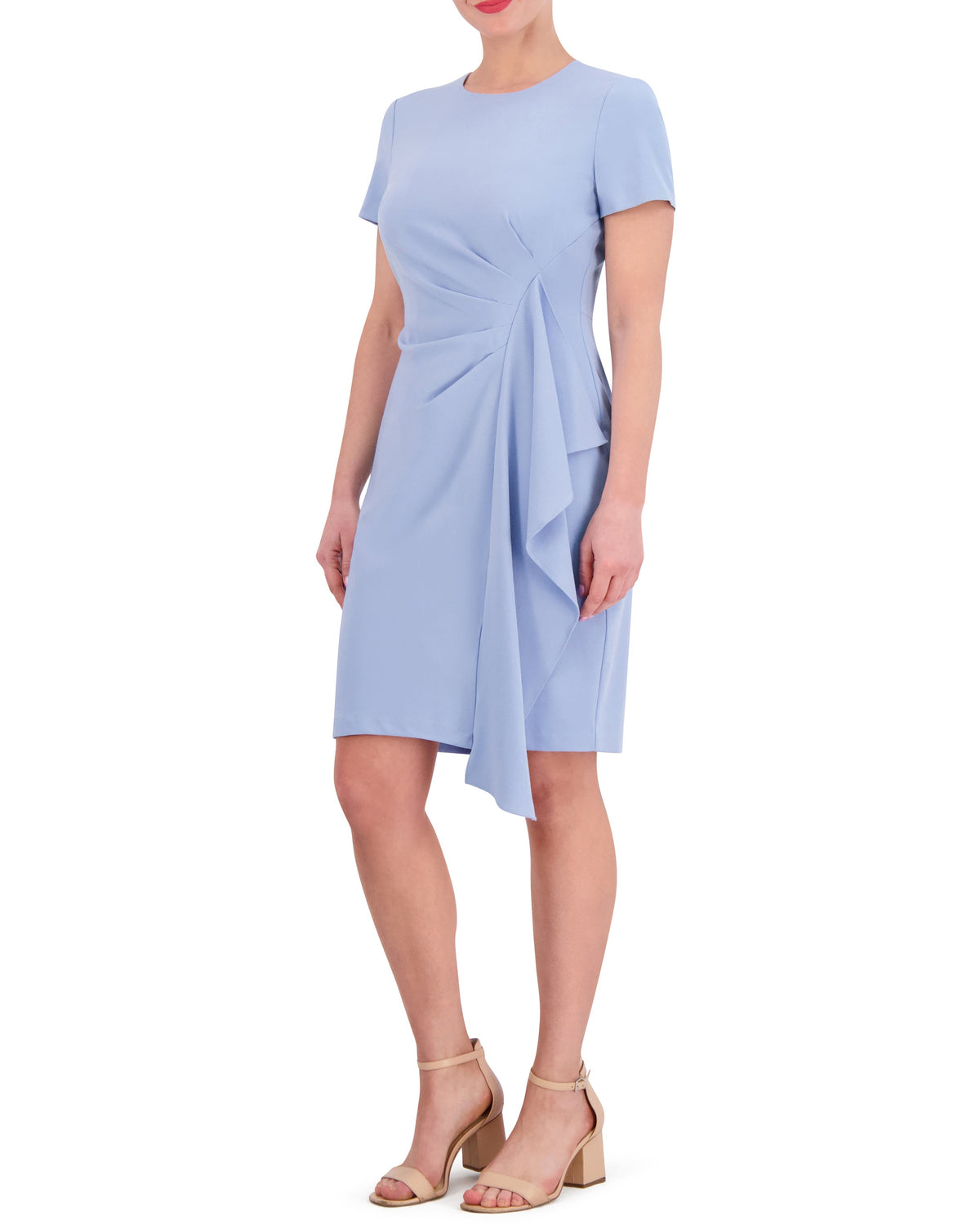 Stretch Side-Ruffle Dress