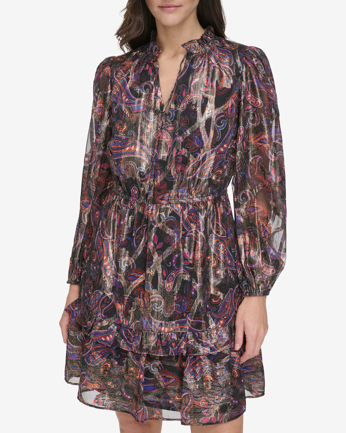 Paisley Printed Dress