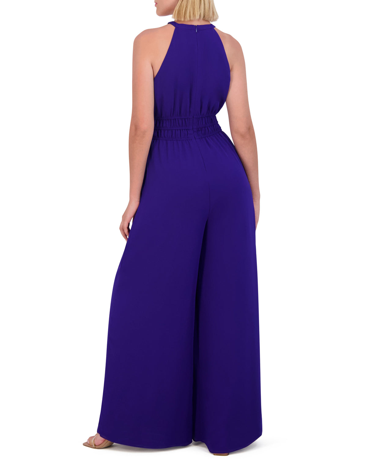 Petite Ruched Keyhole Jumpsuit