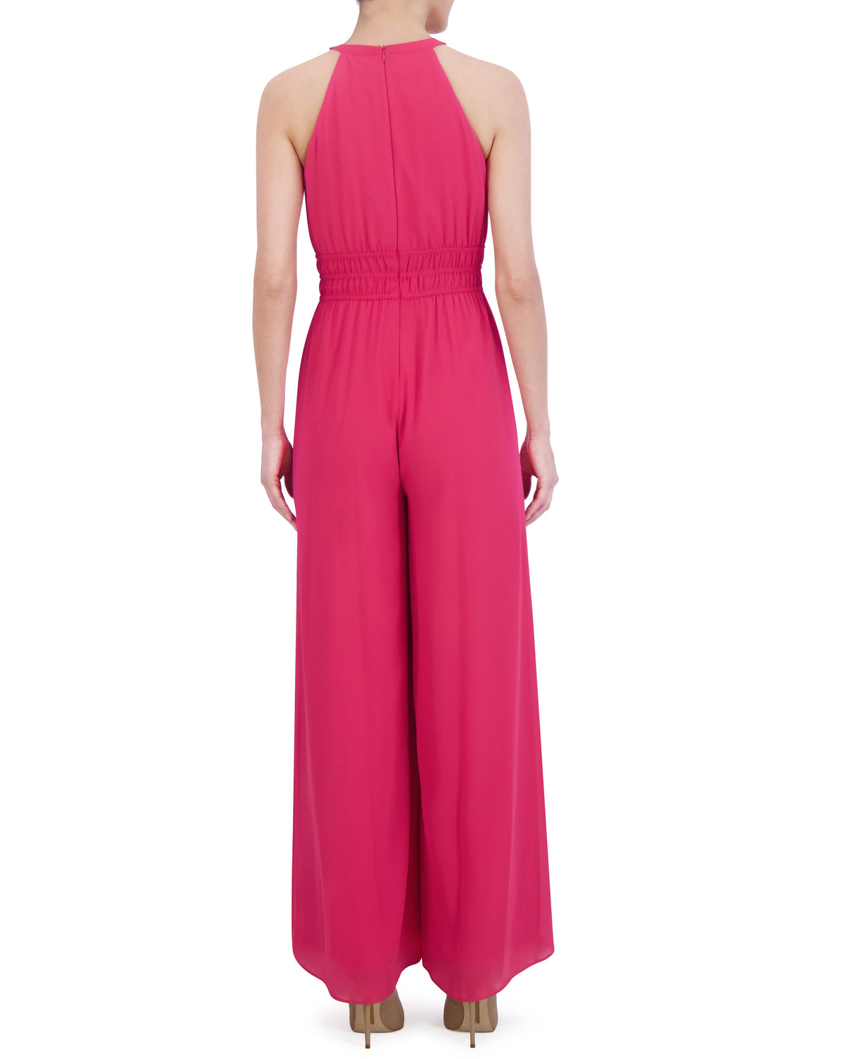 Petite Ruched Keyhole Jumpsuit