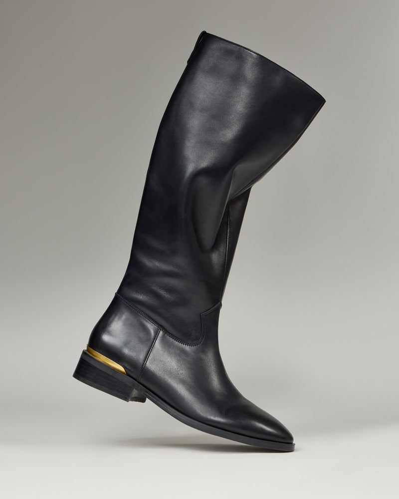 Bercla Wide Calf Knee High Riding Boot