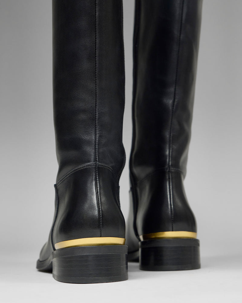Bercla Wide Calf Knee High Riding Boot