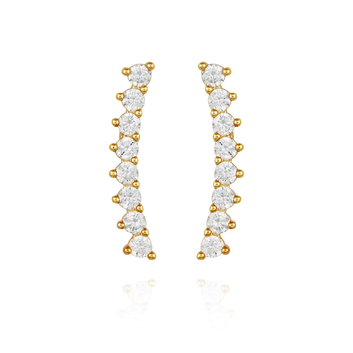 Cubic Zirconia Climber Earrings - Vince Camuto