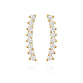 Cubic Zirconia Climber Earrings - Vince Camuto