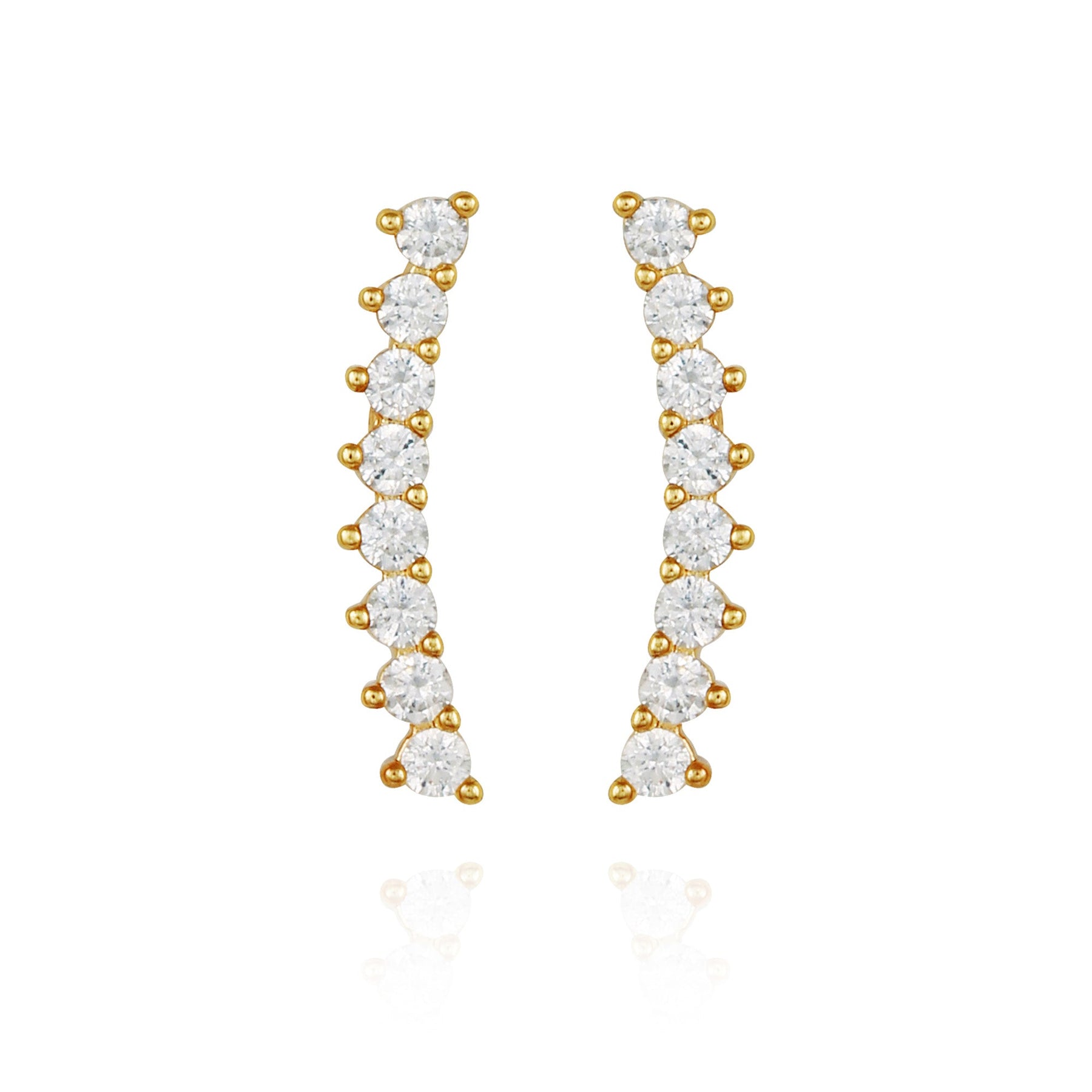 Cubic Zirconia Climber Earrings - Vince Camuto