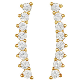 Cubic Zirconia Climber Earrings - Vince Camuto