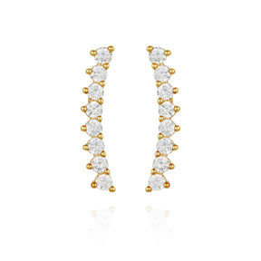 Cubic Zirconia Climber Earrings - Vince Camuto