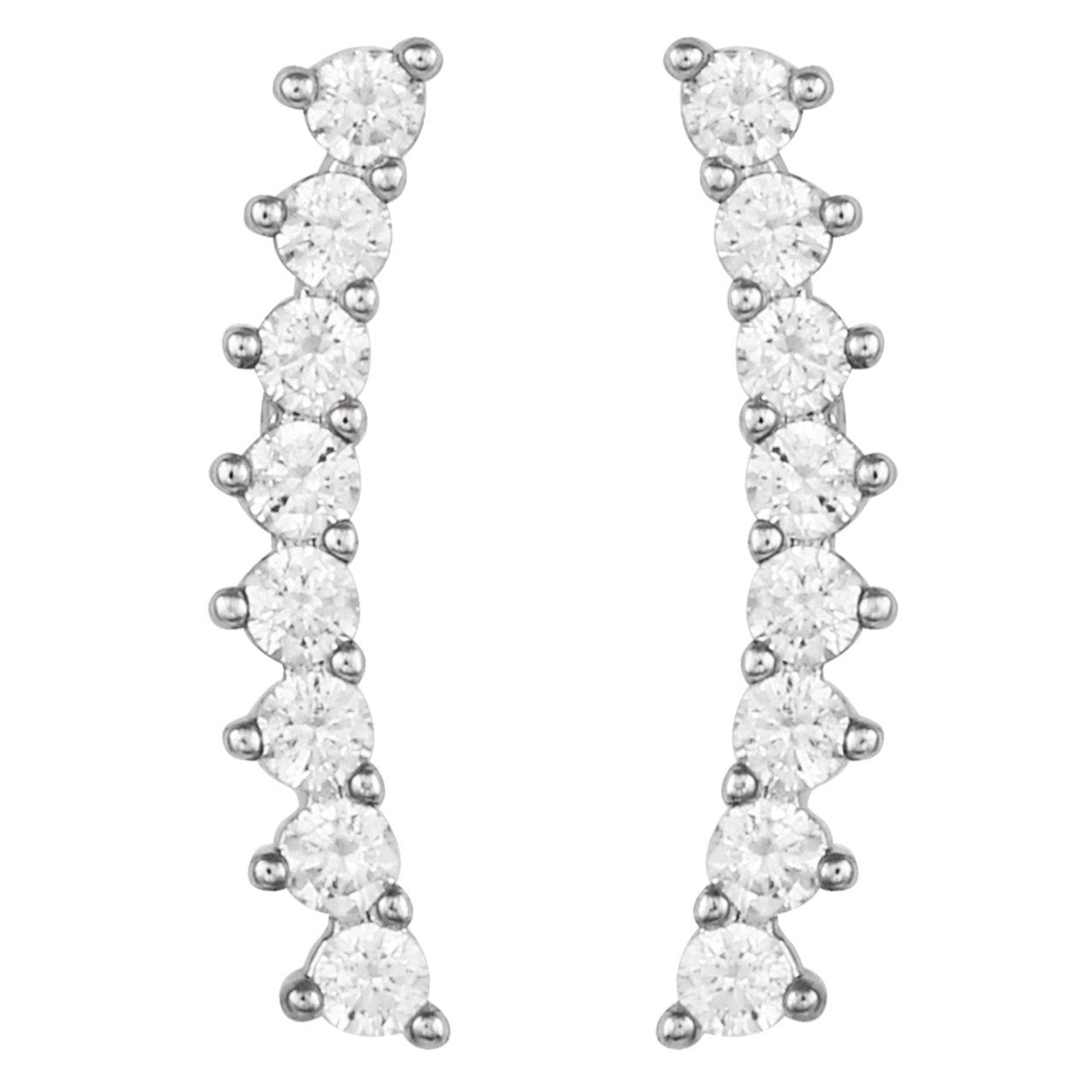 Cubic Zirconia Climber Earrings - Vince Camuto