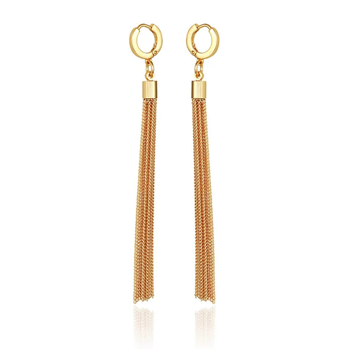 Goldtone Huggie Tassel Hoop Drop Earrings - Vince Camuto