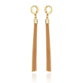 Goldtone Huggie Tassel Hoop Drop Earrings - Vince Camuto
