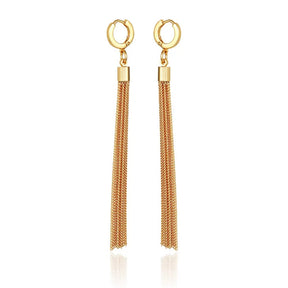 Goldtone Huggie Tassel Hoop Drop Earrings - Vince Camuto