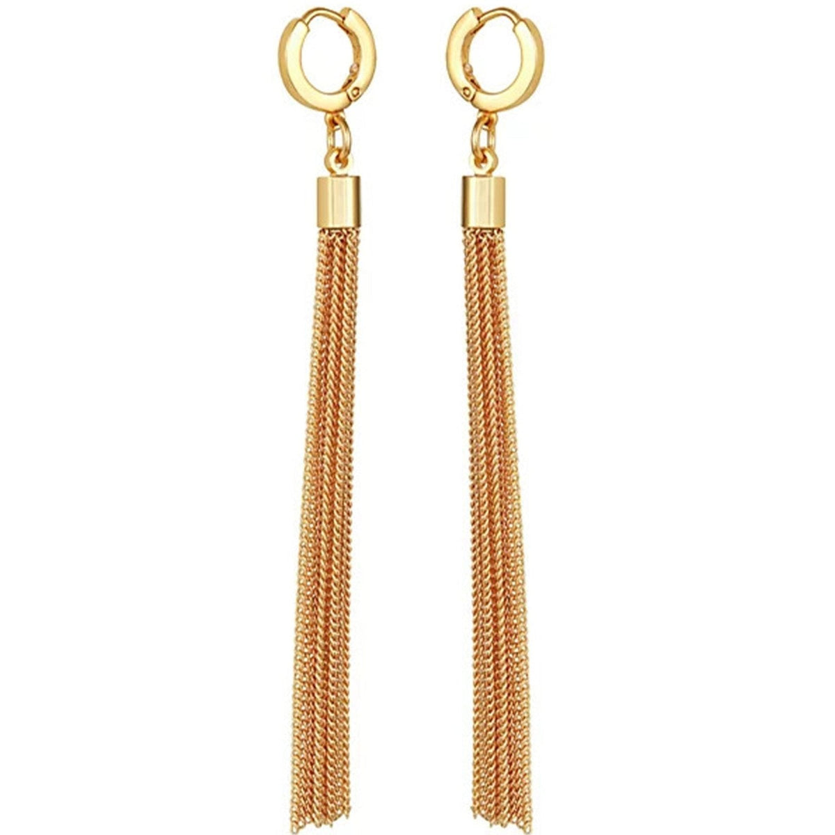 Goldtone Huggie Tassel Hoop Drop Earrings - Vince Camuto