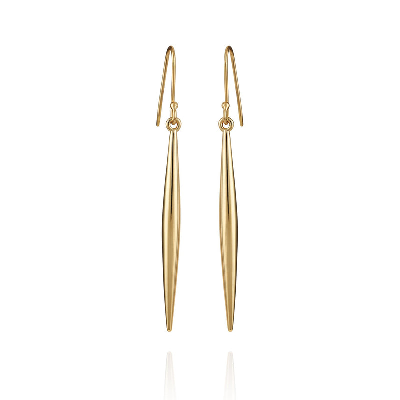 Linear Spear Drop Earrings