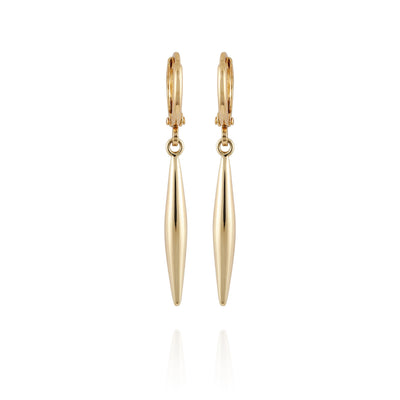 Goldtone Spear Dangle Huggie Hoop Dangle Drop Earrings - Vince Camuto