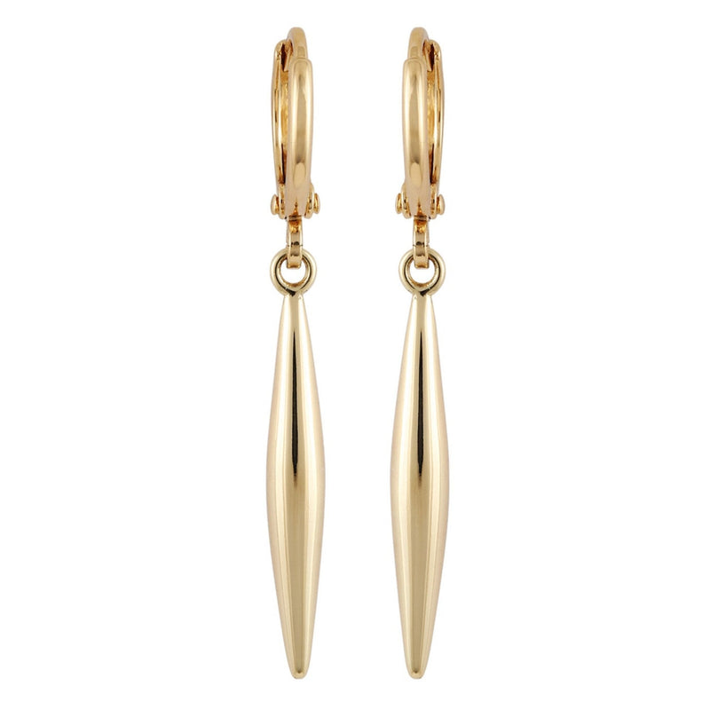 Goldtone Spear Dangle Huggie Hoop Dangle Drop Earrings - Vince Camuto