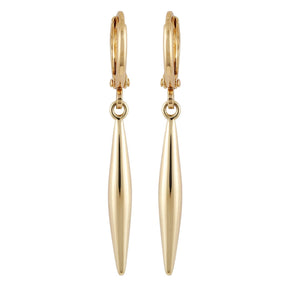 Goldtone Spear Dangle Huggie Hoop Dangle Drop Earrings - Vince Camuto