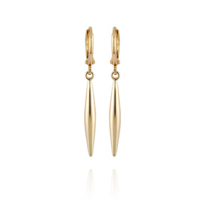 Goldtone Spear Dangle Huggie Hoop Dangle Drop Earrings - Vince Camuto