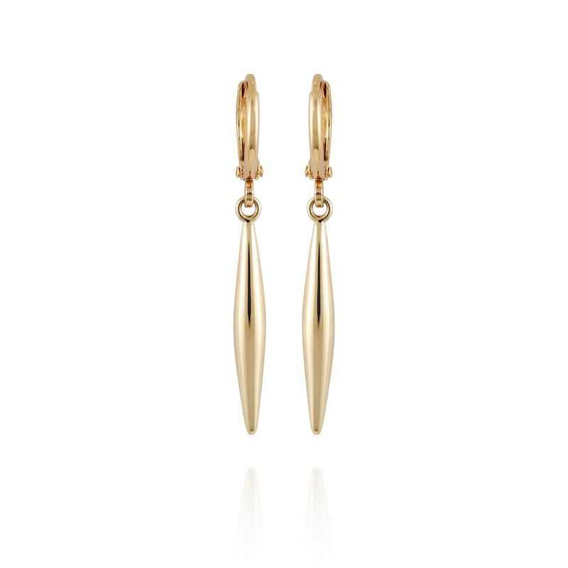 Goldtone Spear Dangle Huggie Hoop Dangle Drop Earrings - Vince Camuto