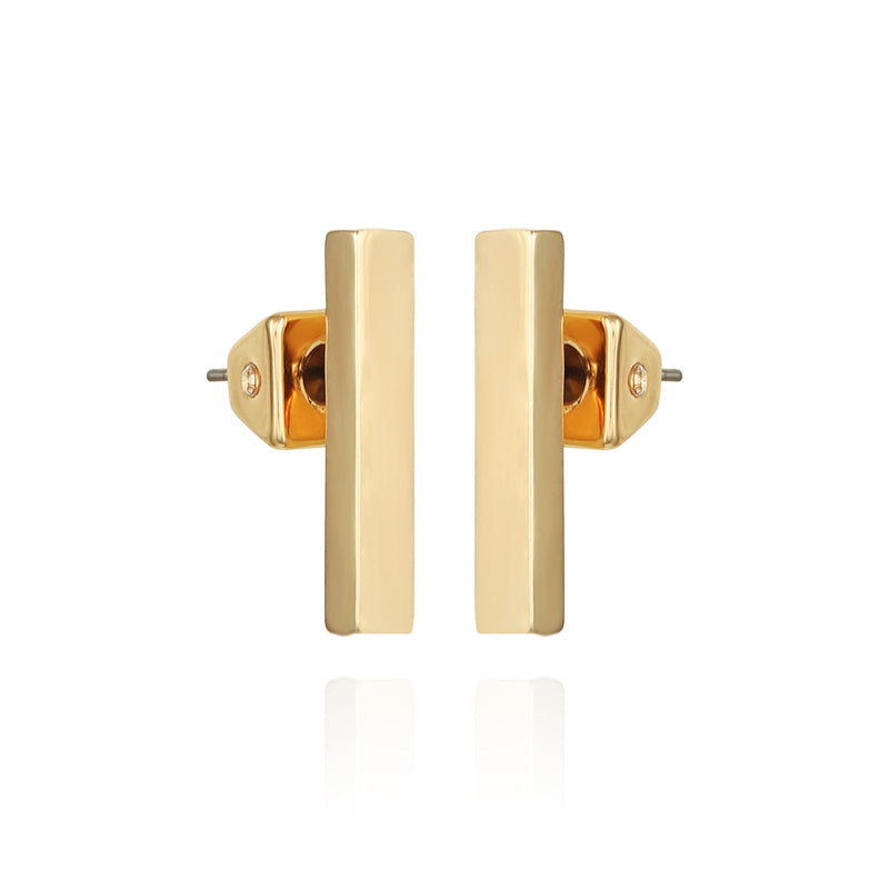 Rectangle Bar Stud Earrings