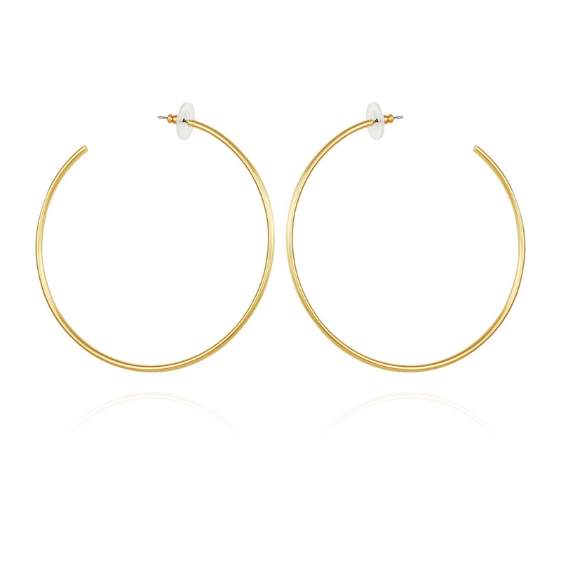 Large Open Hoop Earrings