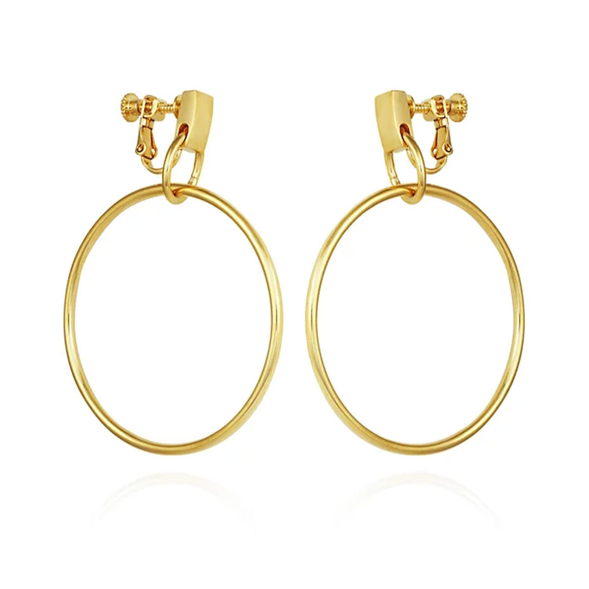Drop Hoop Clip On Earrings - Vince Camuto