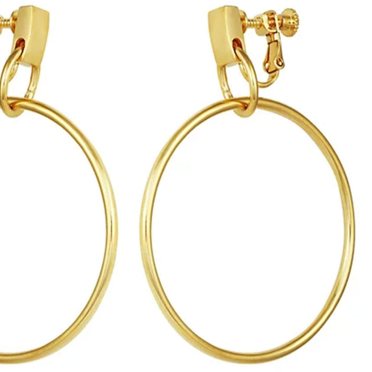 Drop Hoop Clip On Earrings - Vince Camuto