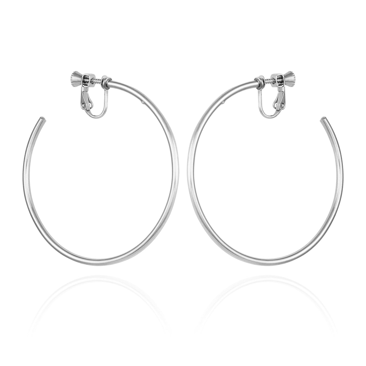 Large Open Hoop Clip On Earrings - Vince Camuto