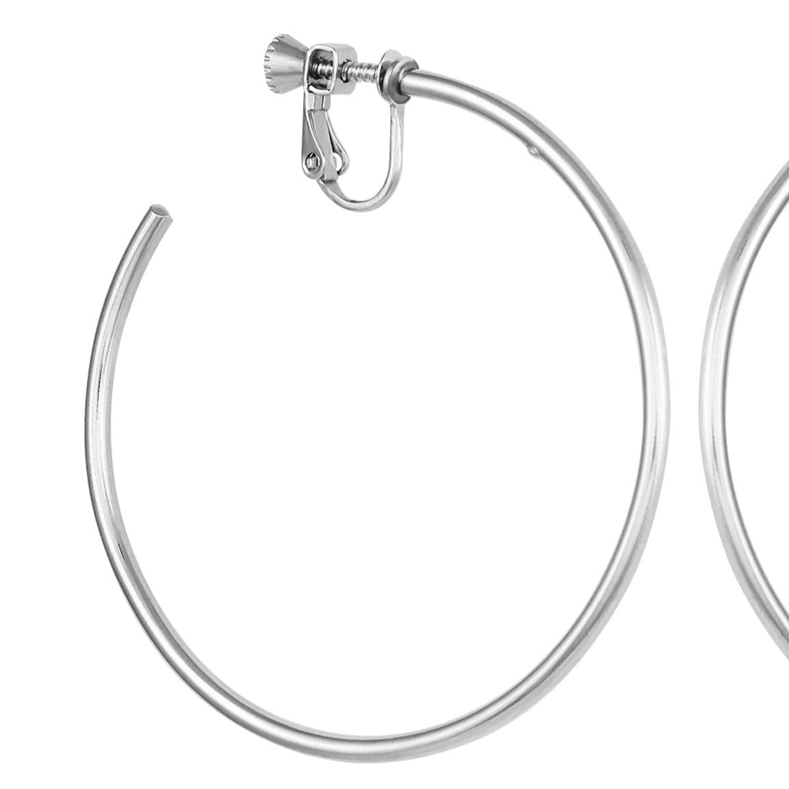 Large Open Hoop Clip On Earrings - Vince Camuto