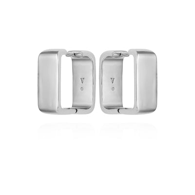 Brass Rectangle Hoop Earrings - Vince Camuto