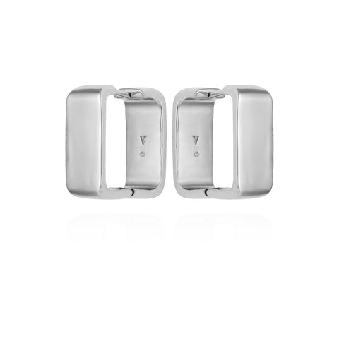 Brass Rectangle Hoop Earrings - Vince Camuto