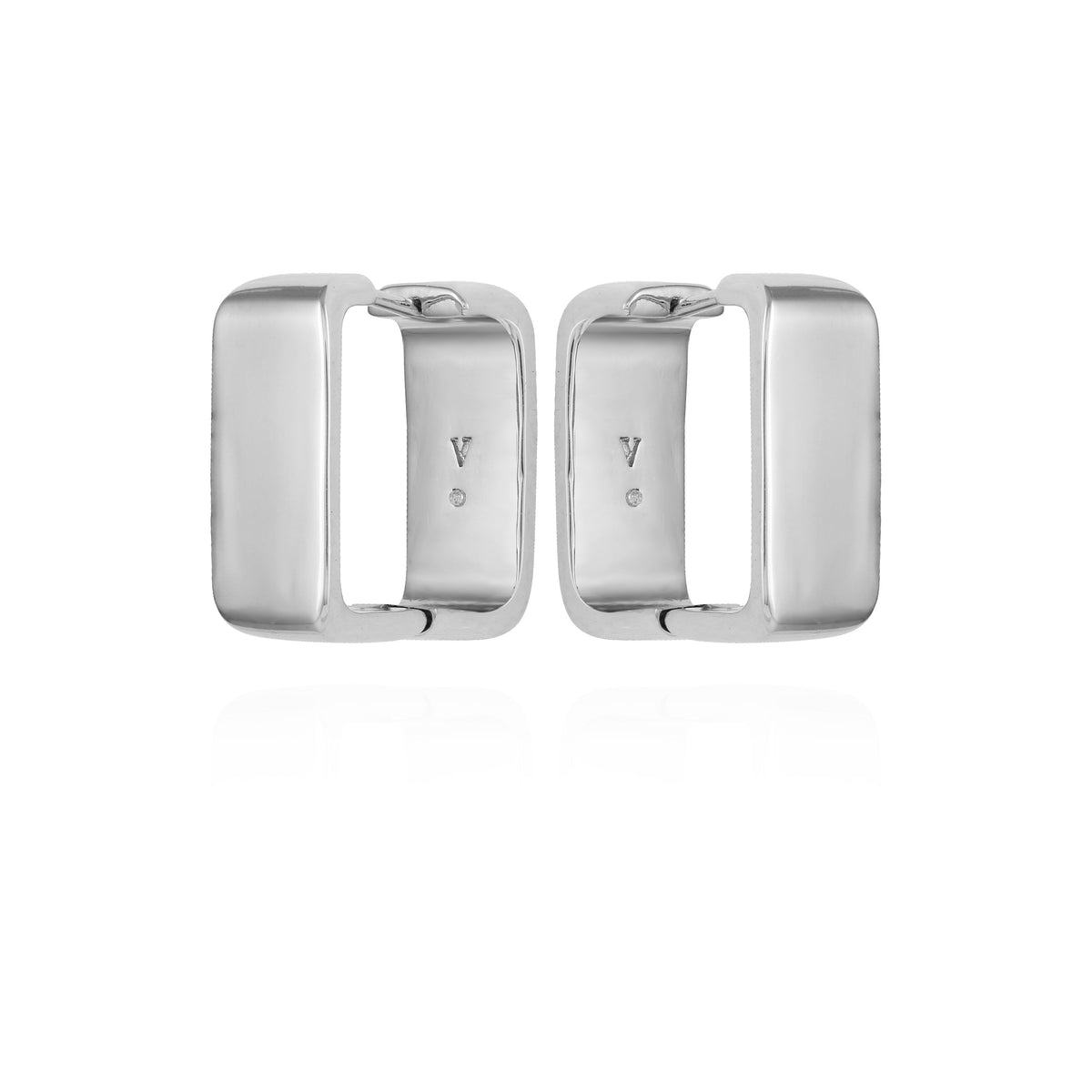 Brass Rectangle Hoop Earrings - Vince Camuto