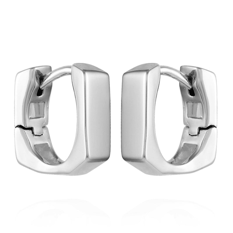 Rectangle Huggie Hoop Earrings
