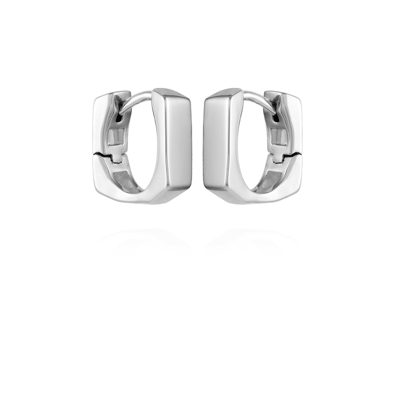 Rectangle Huggie Hoop Earrings