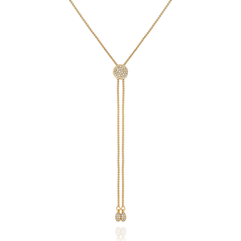 Pave Slider Bolo Necklace
