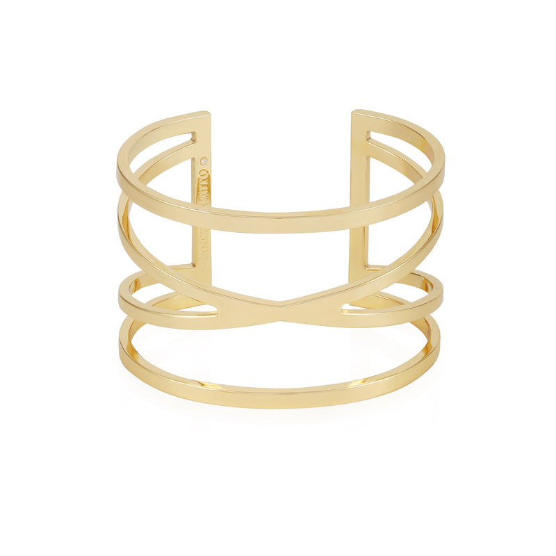 Goldtone Twisted Double Cuff Bracelet - Vince Camuto