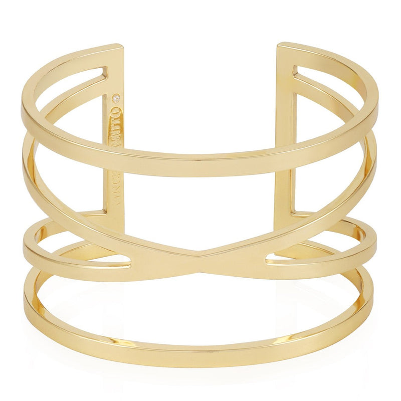 Goldtone Twisted Double Cuff Bracelet - Vince Camuto