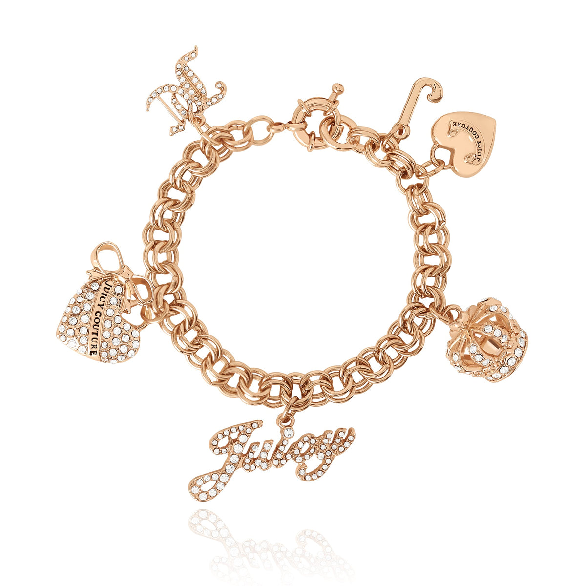 Charm Bracelet with Pave Accents - Juicy Couture
