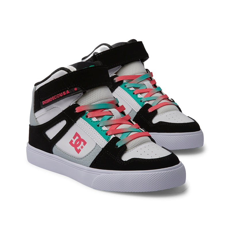 Kids' Pure High-Top Elastic Lace Shoes - DC Shoes