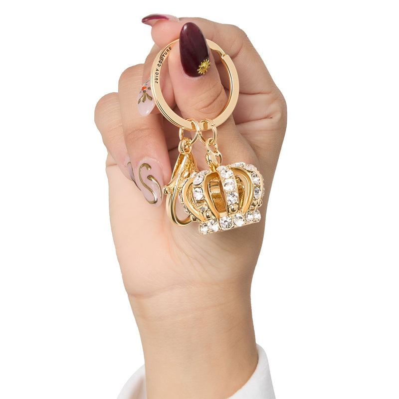 Crown Charm Rhinestone Keychain Bag Charm