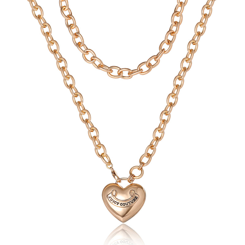Long Heart Pendant Necklace - Juicy Couture