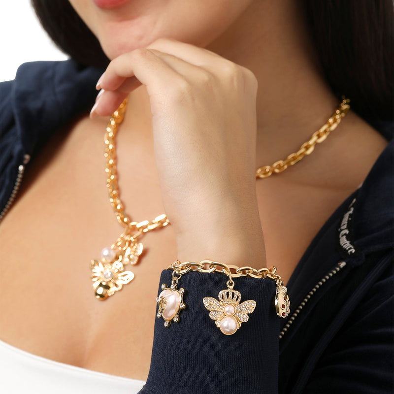 Pearl & Icon Charm Bracelet