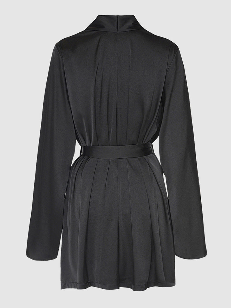 Petra Satin Short Robe