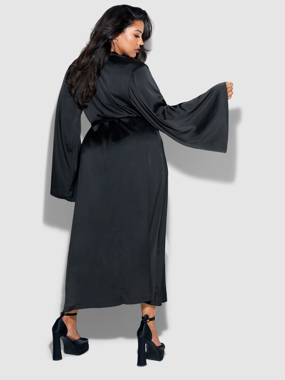 Petra Satin Long Robe