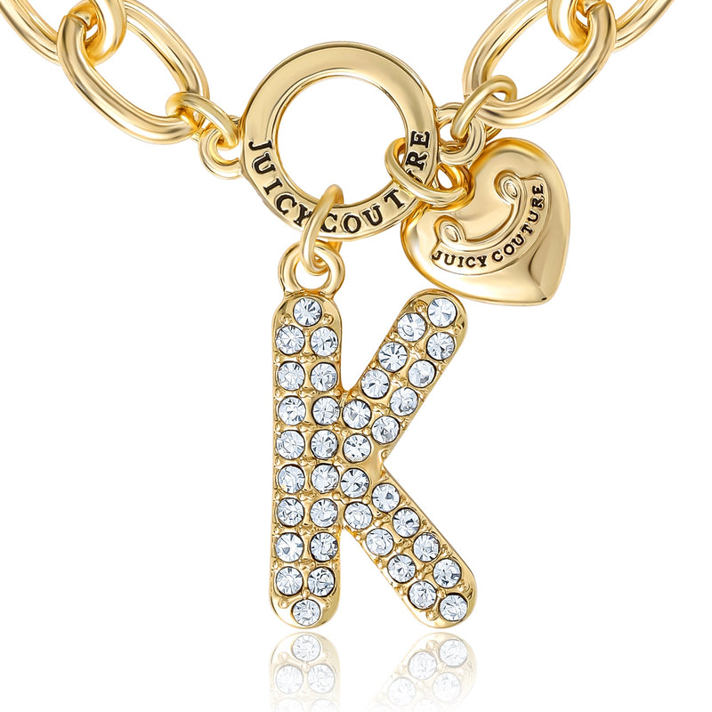 Pavé Initial Charm Bracelet, Letter K