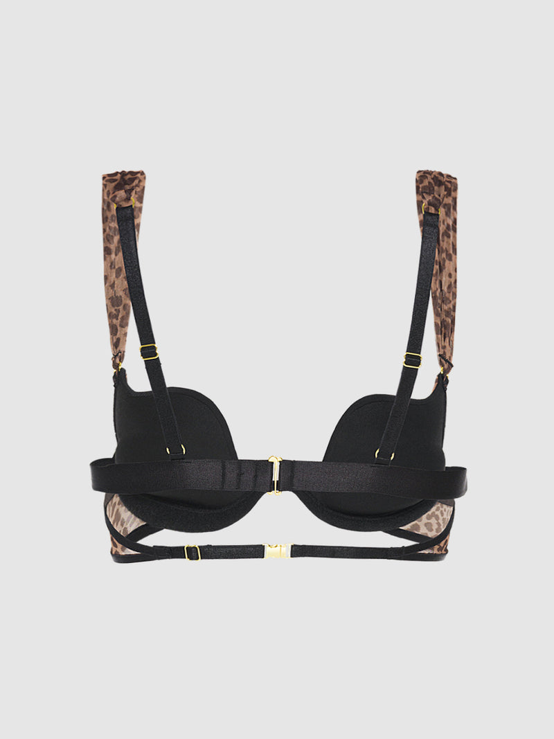Rising Star Plunge Push Up Bra in Alanza Fine Mesh