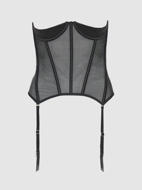 Petra Satin Open Cup Satin Corset
