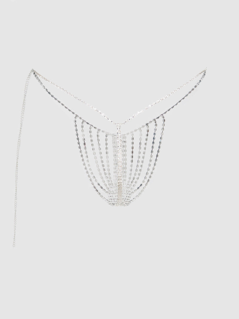 Ziggy Rhinestone Vertical Thong
